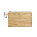 Light Wooden Texture, Wooden Light Brown Background Canvas Cosmetic Bag (Small)
