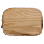 Light Wooden Texture, Wooden Light Brown Background Make Up Pouch (Small)