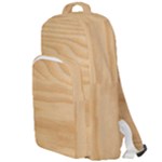Light Wooden Texture, Wooden Light Brown Background Double Compartment Backpack