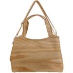 Light Wooden Texture, Wooden Light Brown Background Double Compartment Shoulder Bag
