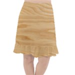 Light Wooden Texture, Wooden Light Brown Background Fishtail Chiffon Skirt