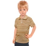 Light Wooden Texture, Wooden Light Brown Background Kids  Polo T-Shirt