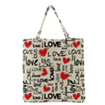 Love Abstract Background Love Textures Grocery Tote Bag