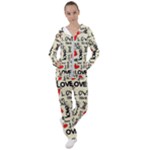 Love Abstract Background Love Textures Women s Tracksuit