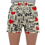 Love Abstract Background Love Textures Sleepwear Shorts
