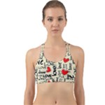 Love Abstract Background Love Textures Back Web Sports Bra