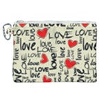 Love Abstract Background Love Textures Canvas Cosmetic Bag (XL)
