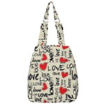 Love Abstract Background Love Textures Center Zip Backpack