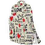 Love Abstract Background Love Textures Double Compartment Backpack