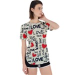 Love Abstract Background Love Textures Perpetual Short Sleeve T-Shirt