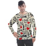 Love Abstract Background Love Textures Men s Pique Long Sleeve T-Shirt