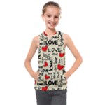 Love Abstract Background Love Textures Kids  Sleeveless Hoodie