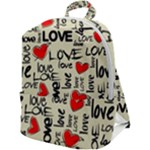 Love Abstract Background Love Textures Zip Up Backpack