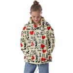 Love Abstract Background Love Textures Kids  Oversized Hoodie
