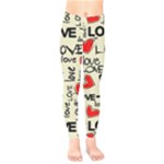 Love Abstract Background Love Textures Kids  Classic Winter Leggings