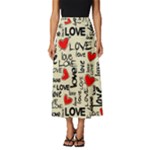 Love Abstract Background Love Textures Classic Midi Chiffon Skirt