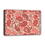 Paisley Red Ornament Texture Deluxe Canvas 18  x 12  (Stretched)