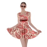 Paisley Red Ornament Texture Skater Dress