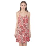 Paisley Red Ornament Texture Camis Nightgown 