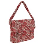 Paisley Red Ornament Texture Buckle Messenger Bag