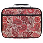 Paisley Red Ornament Texture Full Print Lunch Bag
