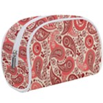 Paisley Red Ornament Texture Make Up Case (Large)