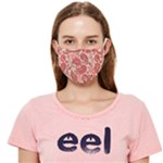 Paisley Red Ornament Texture Cloth Face Mask (Adult)