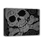 Paisley Skull, Abstract Art Deluxe Canvas 16  x 12  (Stretched) 
