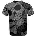 Paisley Skull, Abstract Art Men s Cotton T-Shirt