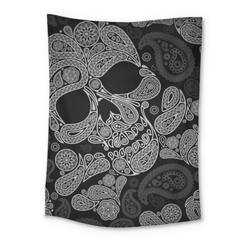 Paisley Skull, Abstract Art Medium Tapestry from UrbanLoad.com