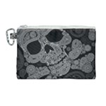 Paisley Skull, Abstract Art Canvas Cosmetic Bag (Large)