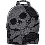 Paisley Skull, Abstract Art Mini Full Print Backpack