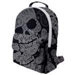 Paisley Skull, Abstract Art Flap Pocket Backpack (Small)