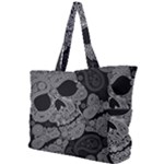 Paisley Skull, Abstract Art Simple Shoulder Bag