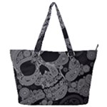 Paisley Skull, Abstract Art Full Print Shoulder Bag
