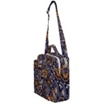 Paisley Texture, Floral Ornament Texture Crossbody Day Bag