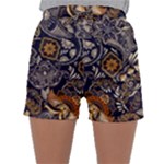 Paisley Texture, Floral Ornament Texture Sleepwear Shorts