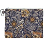 Paisley Texture, Floral Ornament Texture Canvas Cosmetic Bag (XXL)
