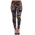 Paisley Texture, Floral Ornament Texture Lightweight Velour Leggings