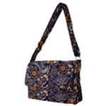 Paisley Texture, Floral Ornament Texture Full Print Messenger Bag (M)