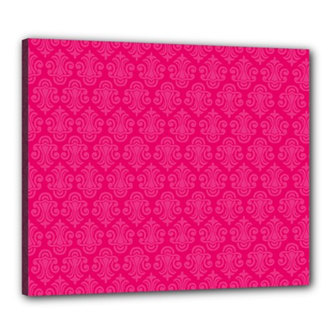 Pink Pattern, Abstract, Background, Bright Canvas 24  x 20  (Stretched) from UrbanLoad.com
