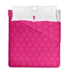 Pink Pattern, Abstract, Background, Bright Duvet Cover Double Side (Full/ Double Size)