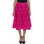 Pink Pattern, Abstract, Background, Bright Perfect Length Midi Skirt
