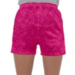Pink Pattern, Abstract, Background, Bright Sleepwear Shorts