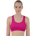 Pink Pattern, Abstract, Background, Bright Back Weave Sports Bra