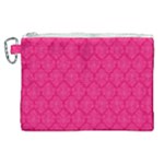 Pink Pattern, Abstract, Background, Bright Canvas Cosmetic Bag (XL)