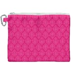 Pink Pattern, Abstract, Background, Bright Canvas Cosmetic Bag (XXL)