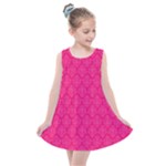 Pink Pattern, Abstract, Background, Bright Kids  Summer Dress