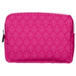 Pink Pattern, Abstract, Background, Bright Make Up Pouch (Medium)
