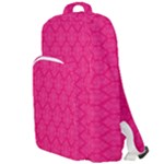 Pink Pattern, Abstract, Background, Bright Double Compartment Backpack